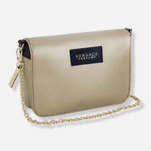 Versace Parfums Gold Chain Shoulder Bag